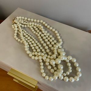 Jcrew layered pearl necklace